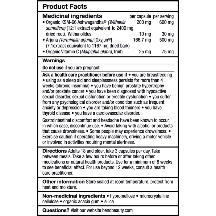 Bend Beauty Inner Harmony 84 Veg Capsules - Nutrition Plus