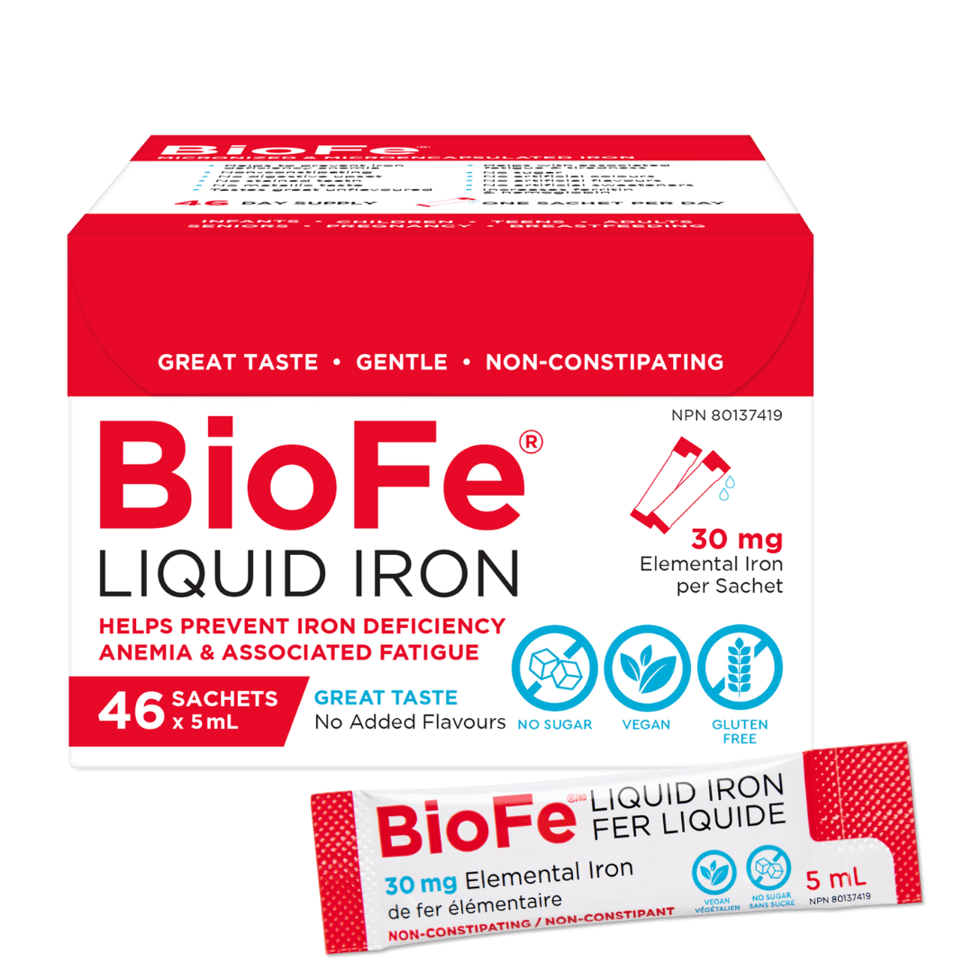 BioFe Liquid Iron 30mg 46 sachets - Nutrition Plus