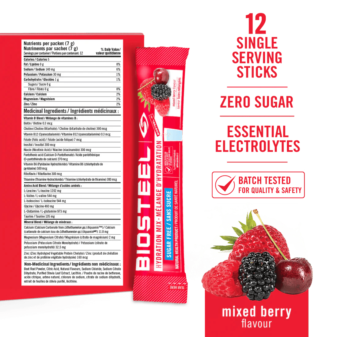 Biosteel 7 Biosteel Sport Hydration Mix 7 Packets, Mixed Berry