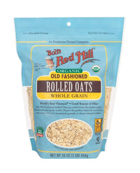 Thumbnail for Bob's Red Mill Organic Old Fationed Rolled Oats 454 Grams - Nutrition Plus