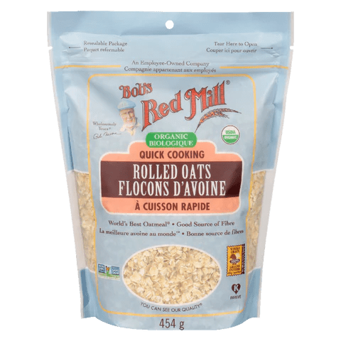 Bob's Red Mill Organic Quick Cooking Rolled Oats 454 Grams - Nutrition Plus