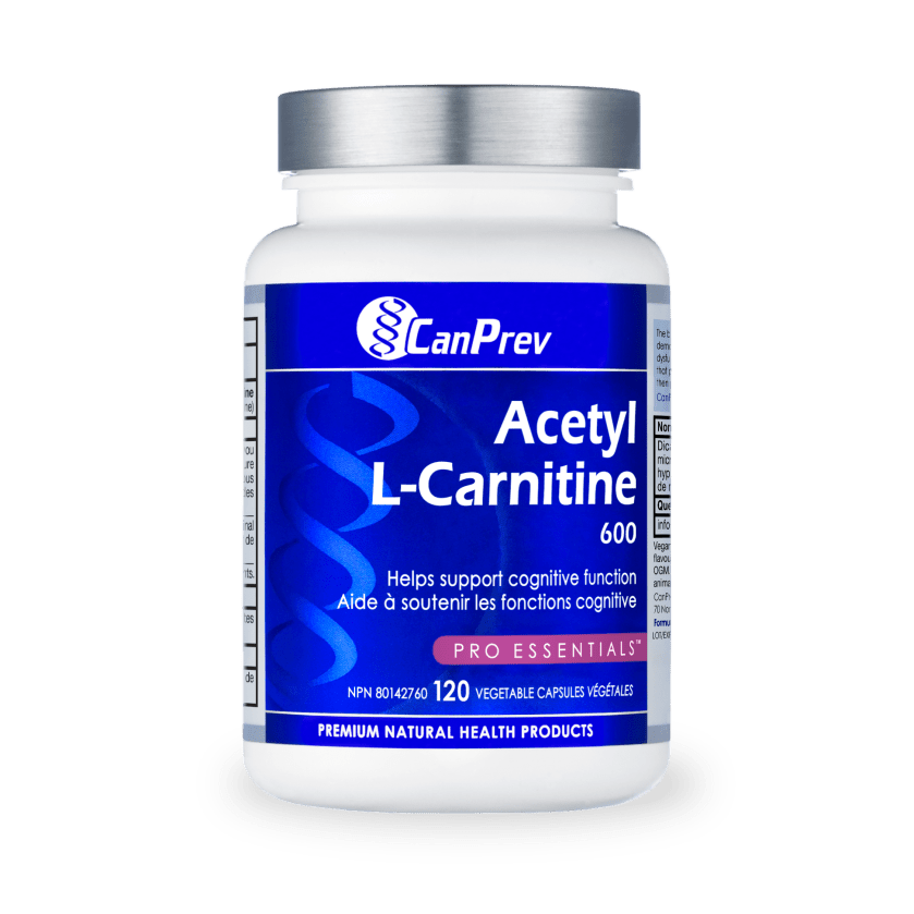 CanPrev Acetyl L-Carnitine 600mg 120 Veg Capsules - Nutrition Plus