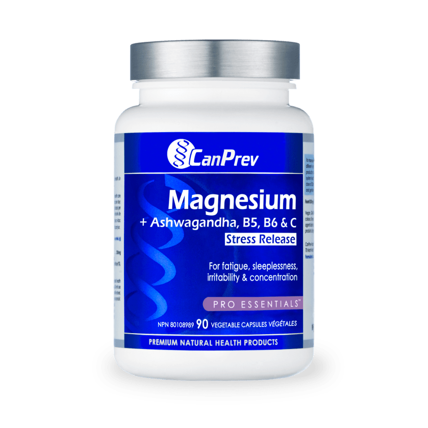 CanPrev Magnesium Stress Release 90 Veg Capsules - Nutrition Plus