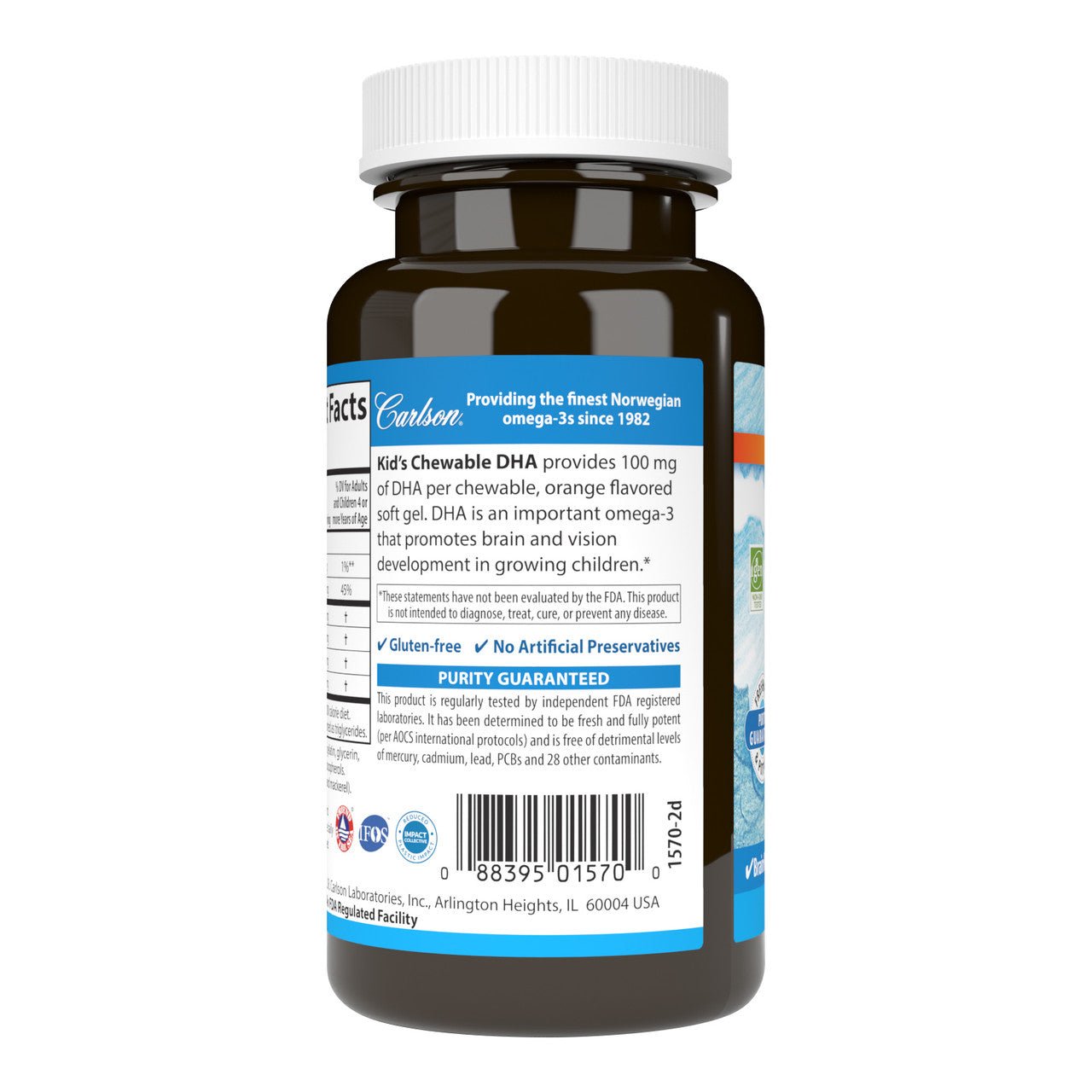 Carlson Kid's Chewable DHA 120 Softgels - Nutrition Plus