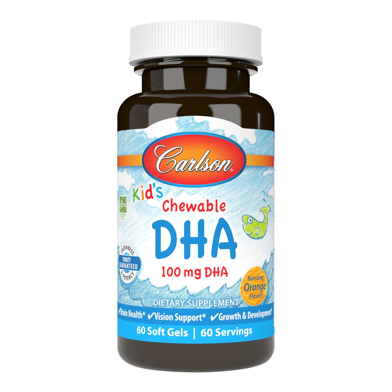 Carlson Kid's Chewable DHA 60 Softgels - Nutrition Plus