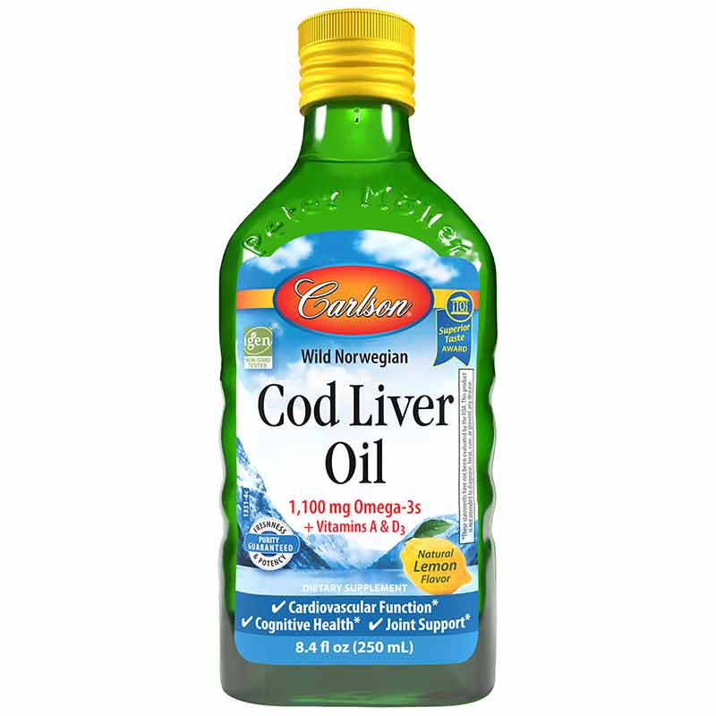 Carlson Norwegian Cod Liver Oil Liquid - Nutrition Plus