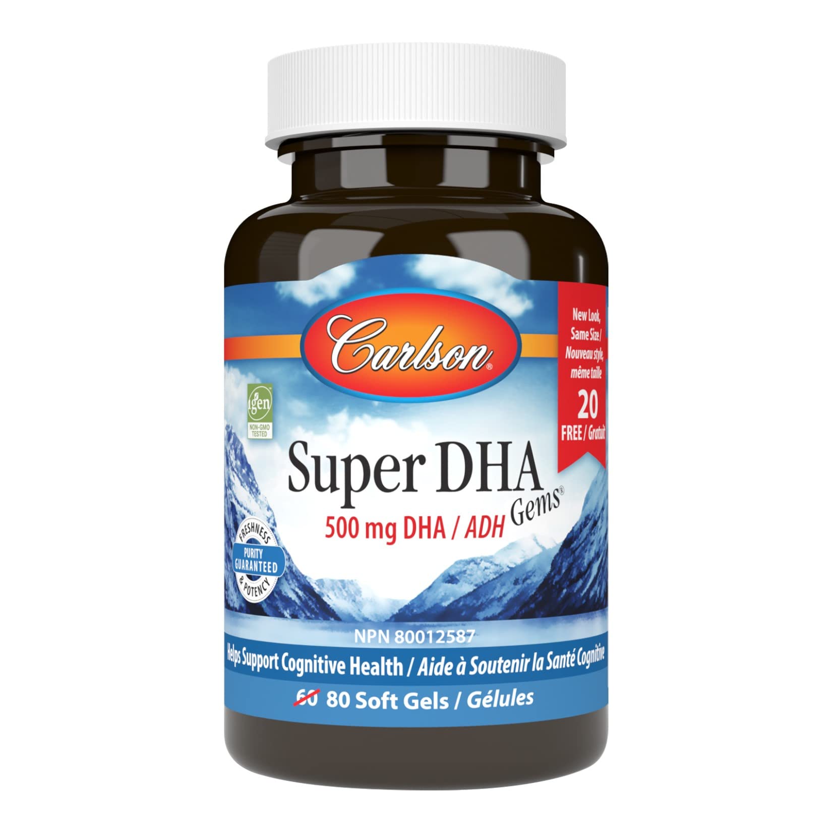 Carlson Super DHA Gems 80 Softgels Bonus Pack - Nutrition Plus