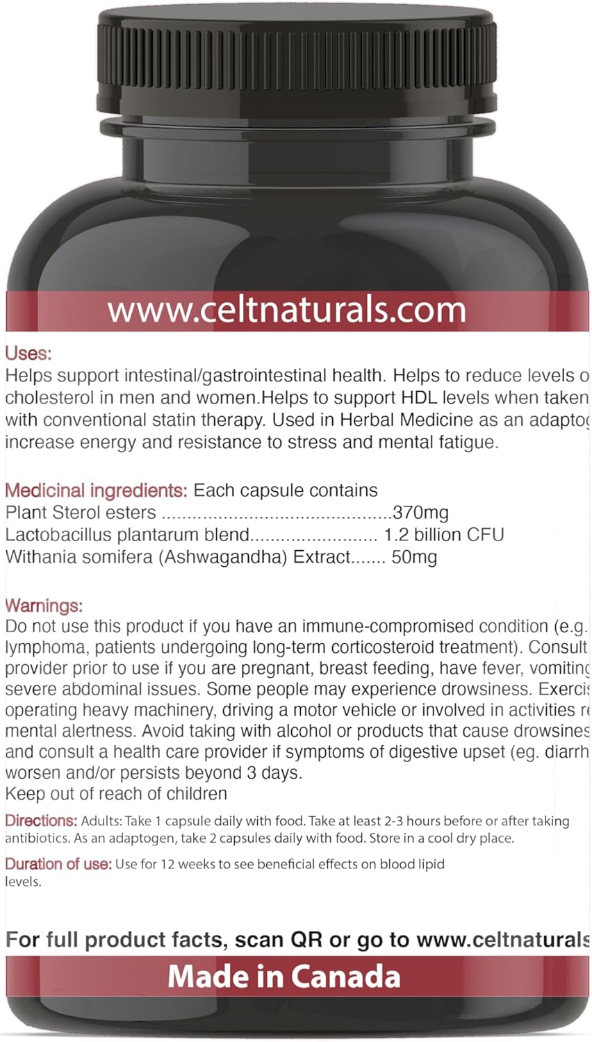 Celt Naturals Sterochol 30 DR Veg Capsules - Nutrition Plus