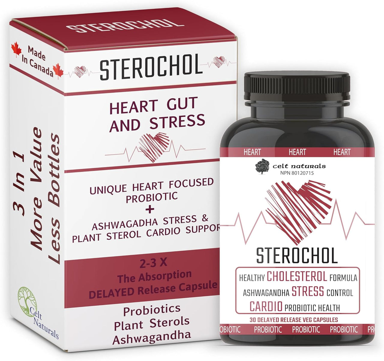 Celt Naturals Sterochol 30 DR Veg Capsules - Nutrition Plus