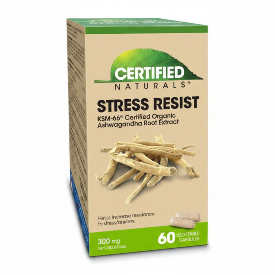 Certified Naturals™ Stress Resist 60 Veg Capsules - Nutrition Plus