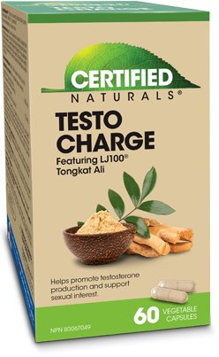 Certified Naturals™ Testo Charge 60 Veg Capsules - Nutrition Plus