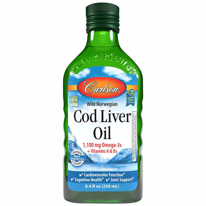 Carlson Norwegian Cod Liver Oil Liquid