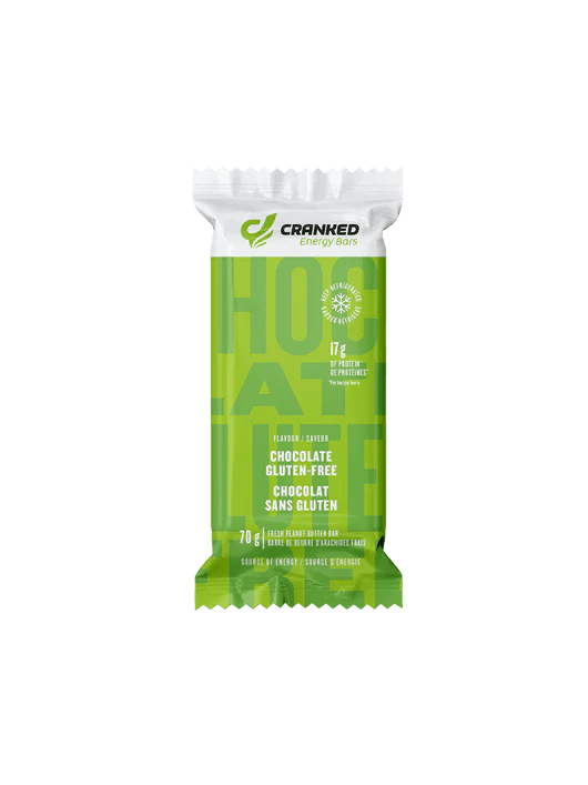 Cranked Energy Fresh Protein Bar Chocolate Gluten - Free 70 Grams - Nutrition Plus