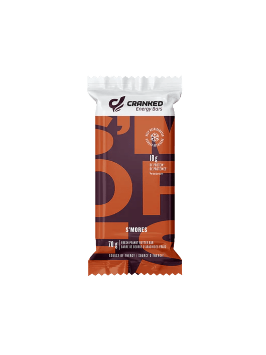 Cranked Energy Fresh Protein Bar S'mores 70 Grams - Nutrition Plus