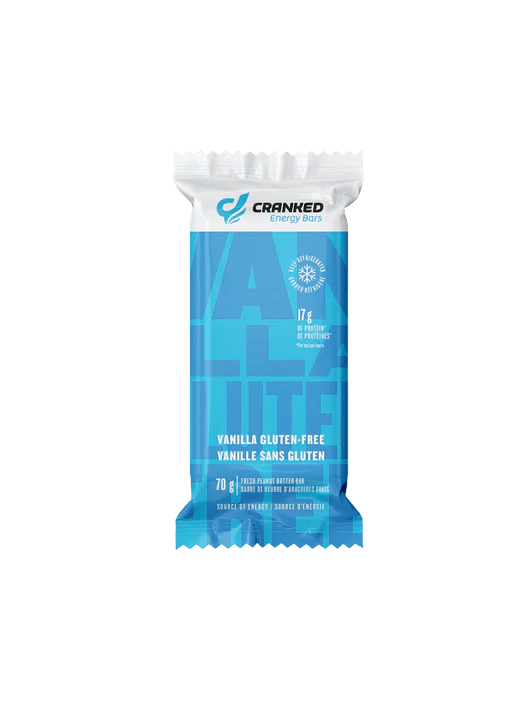 Cranked Energy Fresh Protein Bar Vanilla Gluten - Free 70 Grams - Nutrition Plus