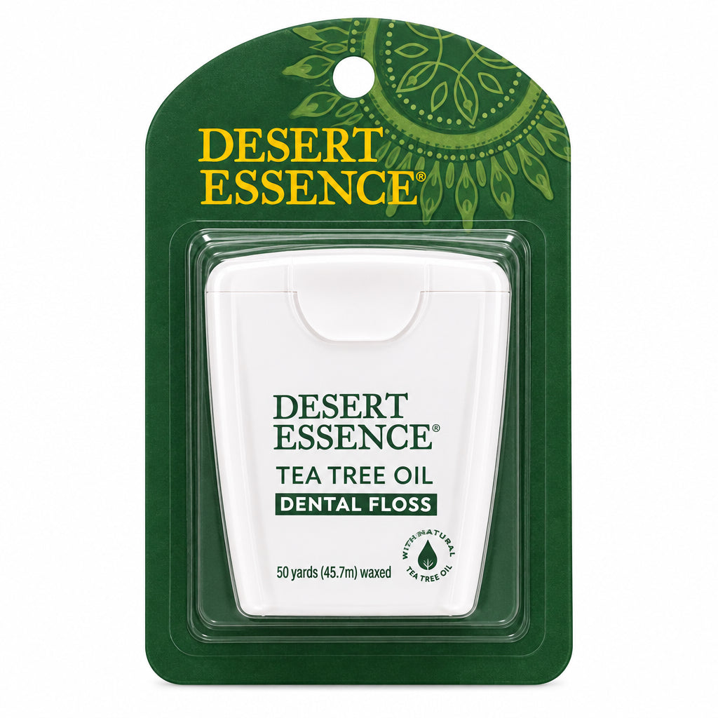Desert Essence Tea Tree Oil Dental Floss 50 Yards - Nutrition Plus