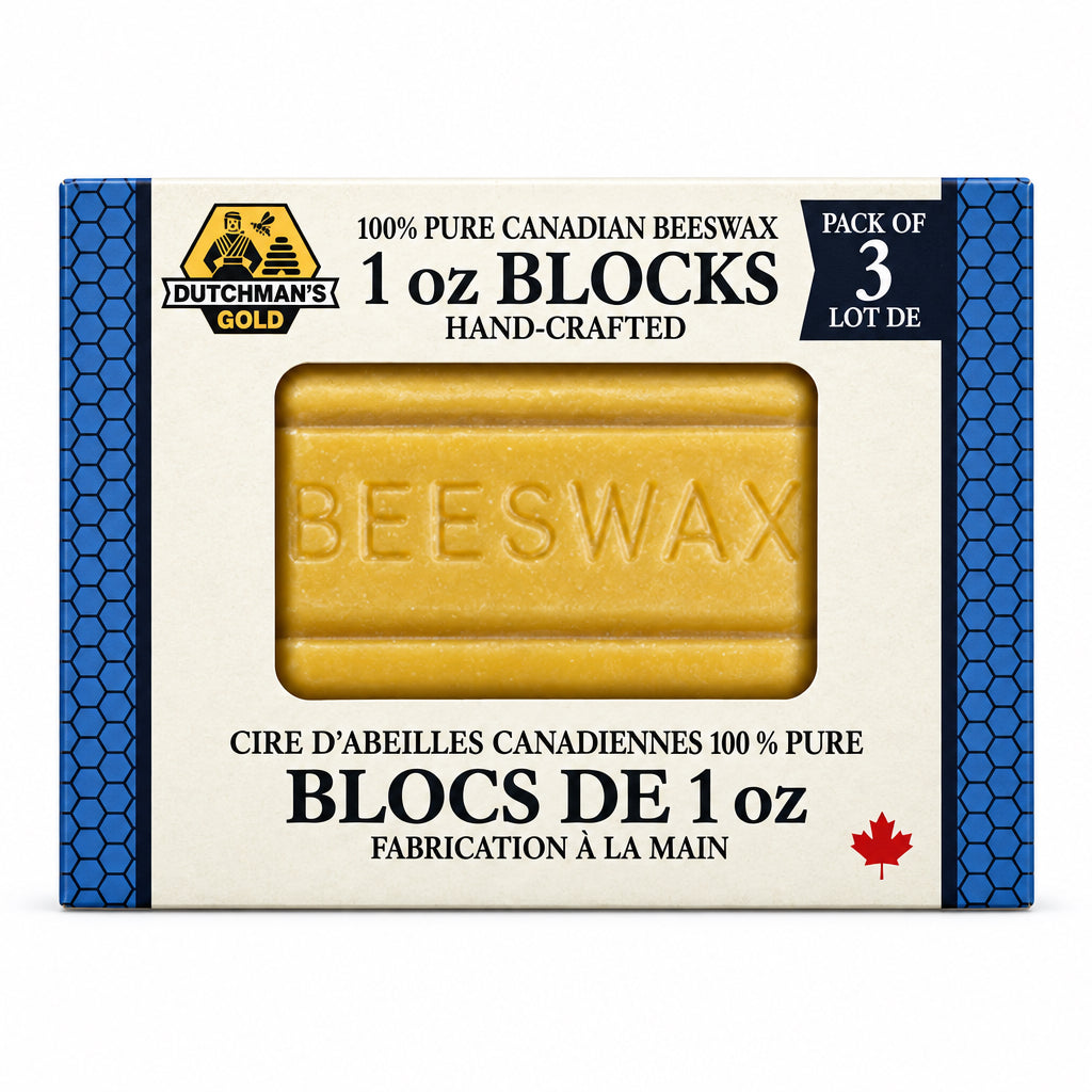 Dutchman's Gold Canadian Beeswax 1 oz 3 Blocks - Nutrition Plus