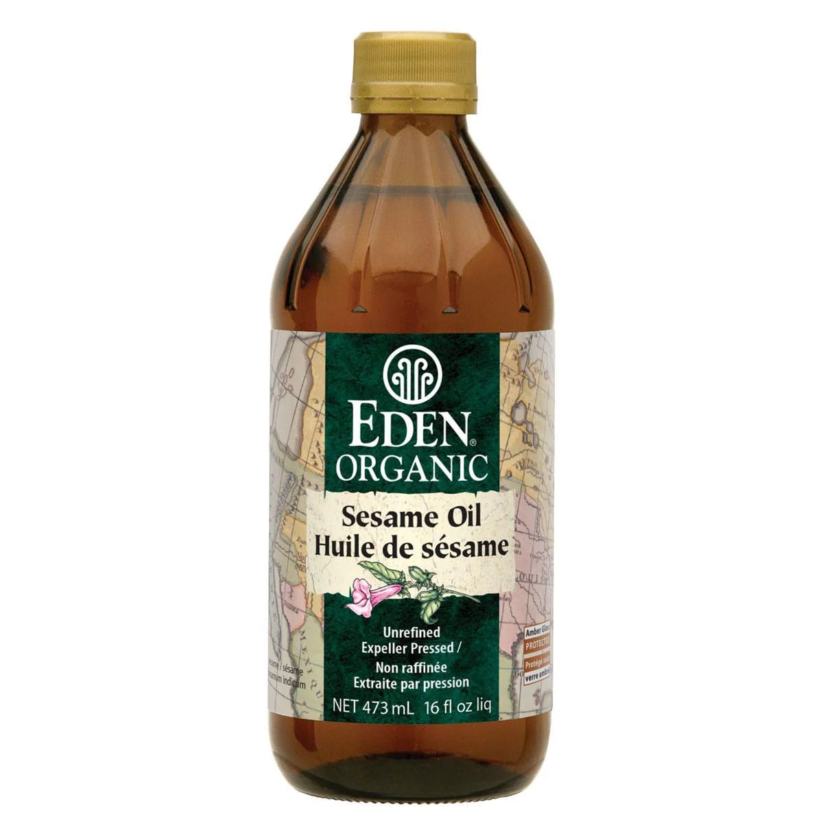 Eden Organic Sesame Oil 473mL, Unrefined - Nutrition Plus