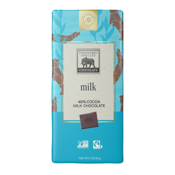 Endangered Species Milk chocolate 85 Grams - Nutrition Plus