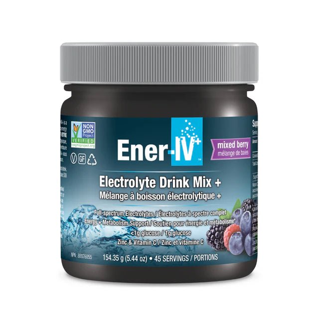 Ener - Life Ener - IV+ Electrolyte Drink Mix 167 Grams, 45 Servings - Nutrition Plus