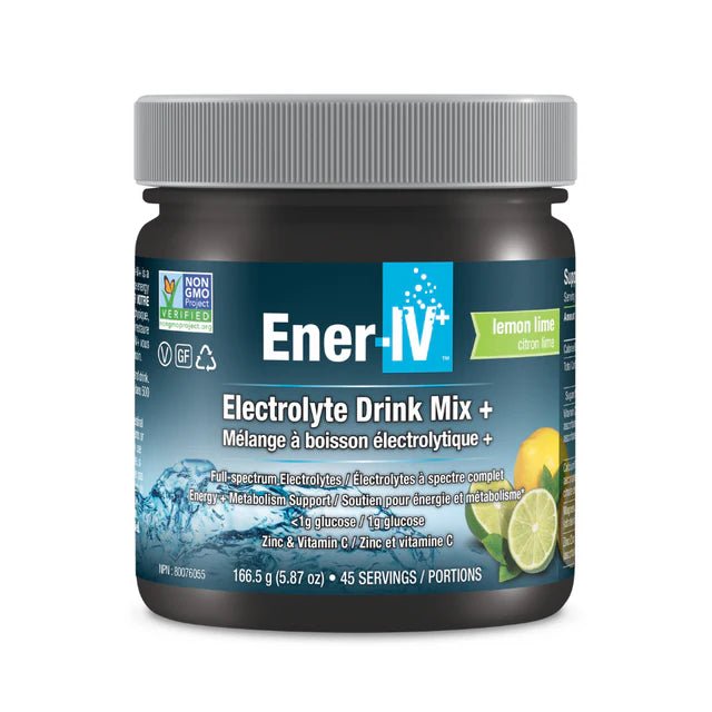 Ener - Life Ener - IV+ Electrolyte Drink Mix 167 Grams, 45 Servings - Nutrition Plus