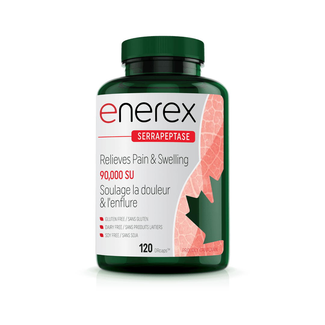 Enerex Serrapeptase 90,000 SU 120 DR Veg Capsules - Nutrition Plus