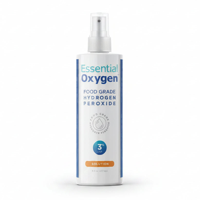 Essential Oxygen Food Grade Hydrogen Peroxide | 237mL Spray - Nutrition Plus