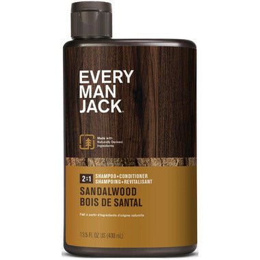 Every Man Jack 2 - In - 1 Daily Shampoo Sandalwoood 400mL - Nutrition Plus