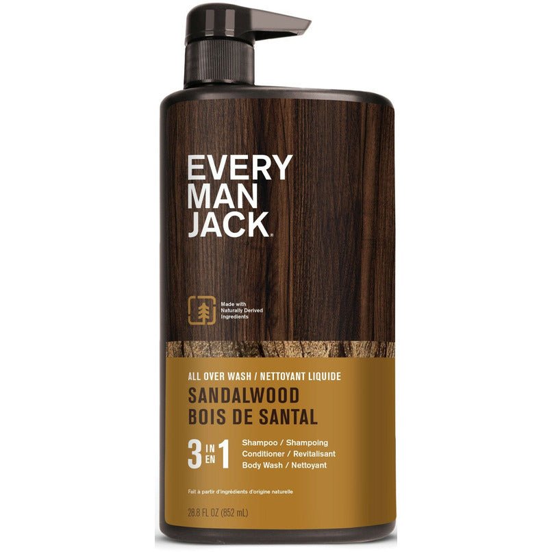 Every Man Jack 3 - In - 1 All Over Wash Sandalwood 945mL - Nutrition Plus