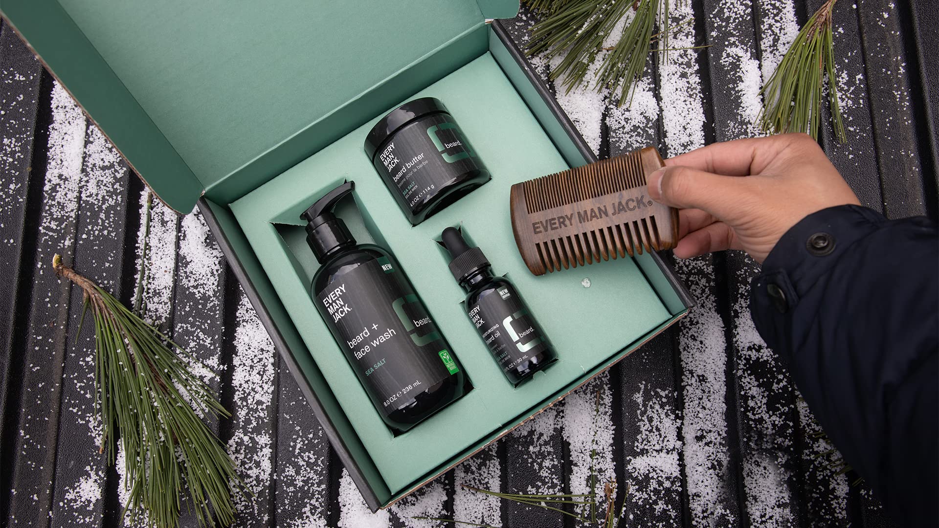 Every Man Jack Mens Sea Salt Beard Set - Nutrition Plus