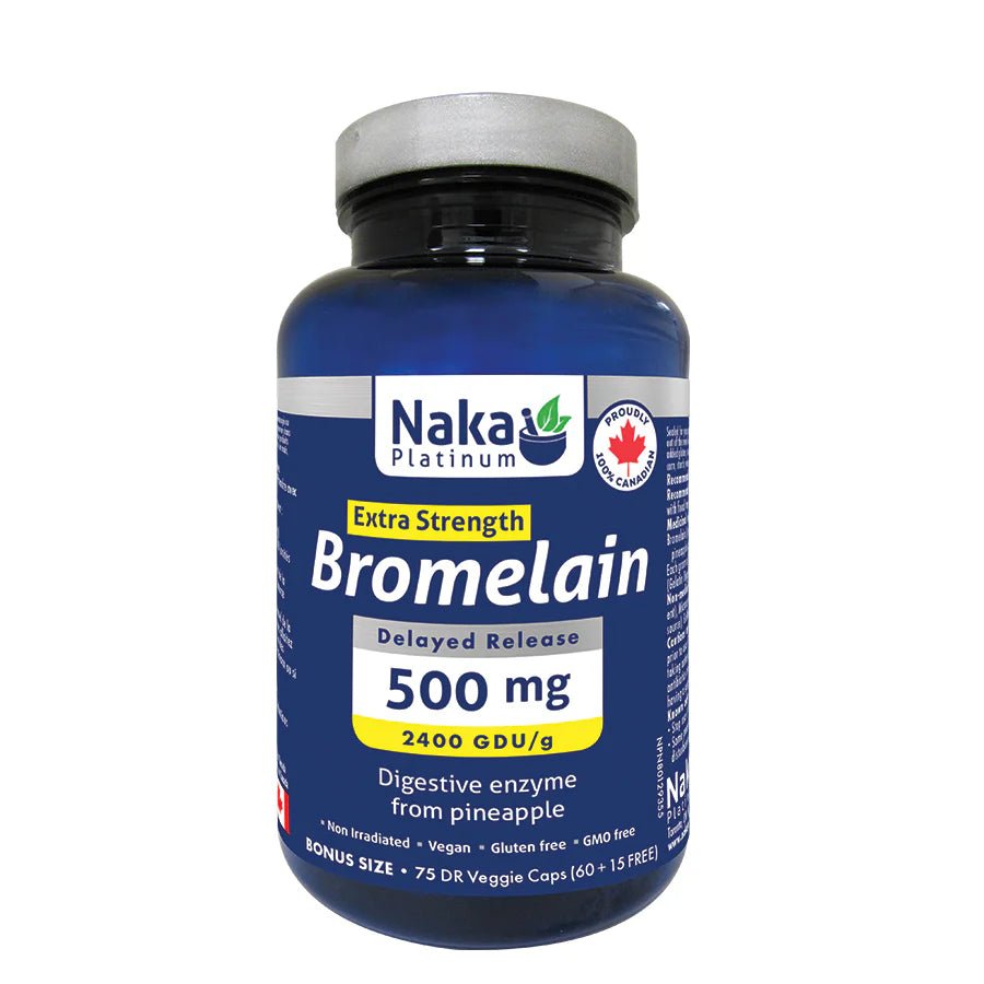 Extra Strength Bromelain 500mg 2400 GDU/g 75 Veg Capsules - Nutrition Plus