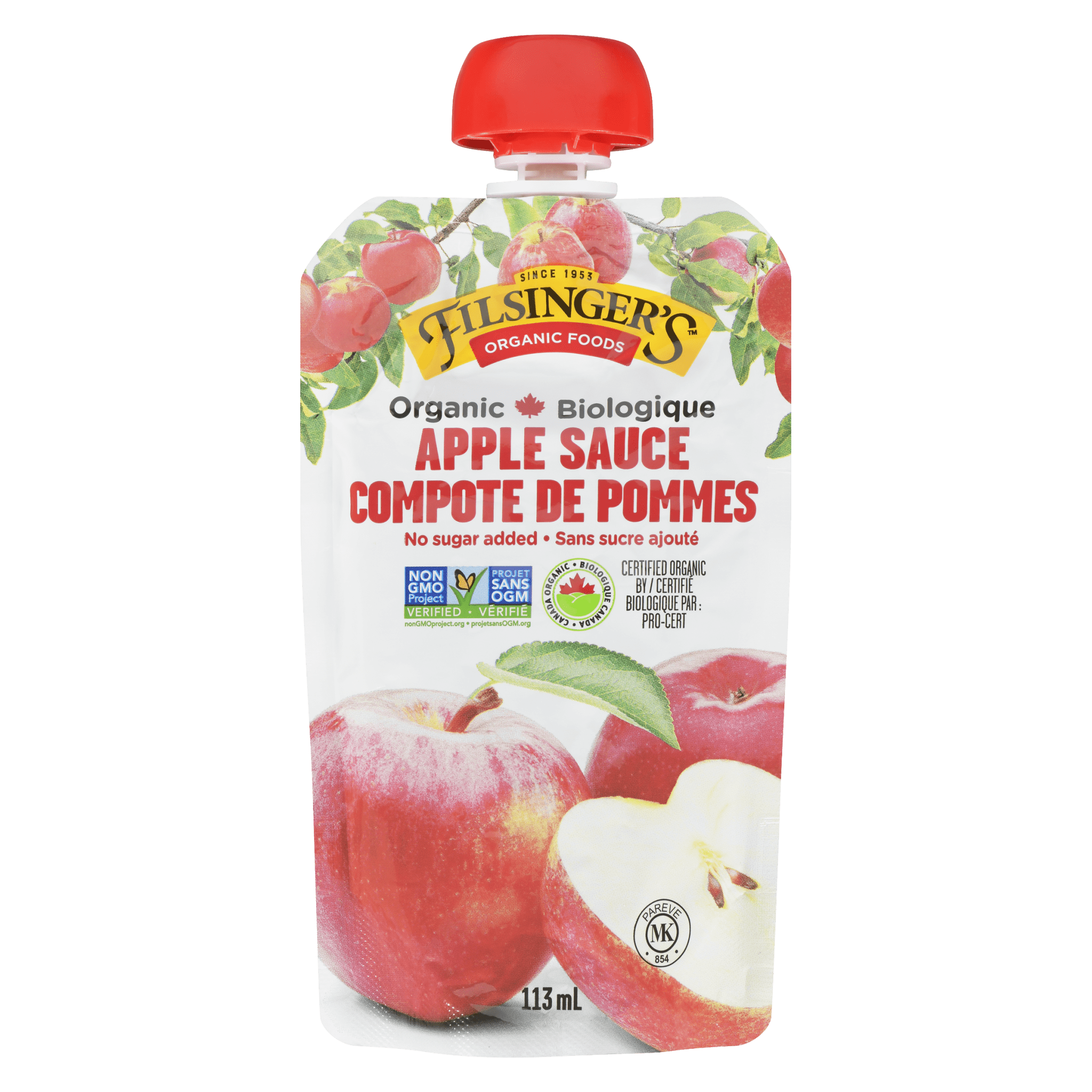 Filsinger's Apple Sauce Pouch 113mL - Nutrition Plus