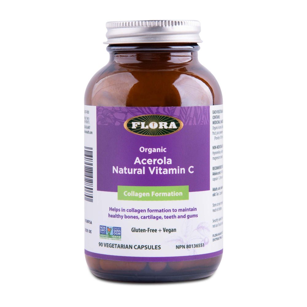 Flora Acerola Natural Vitamin C 90 Veg Capsules - Nutrition Plus