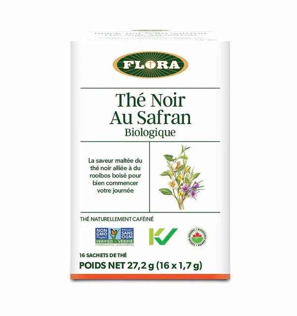 Flora Black Tea with Saffron 16 Tea Bags - Nutrition Plus