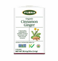 Thumbnail for Flora Cinnamon Ginger Tea 16 Tea Bags - Nutrition Plus