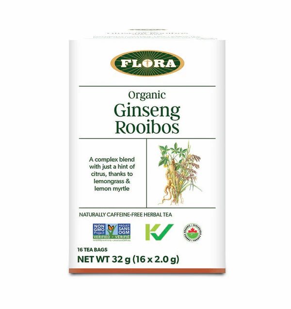 Flora Ginseng Rooibos Tea 16 Tea Bags – Nutrition Plus