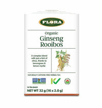 Thumbnail for Flora Ginseng Rooibos Tea 16 Tea Bags - Nutrition Plus