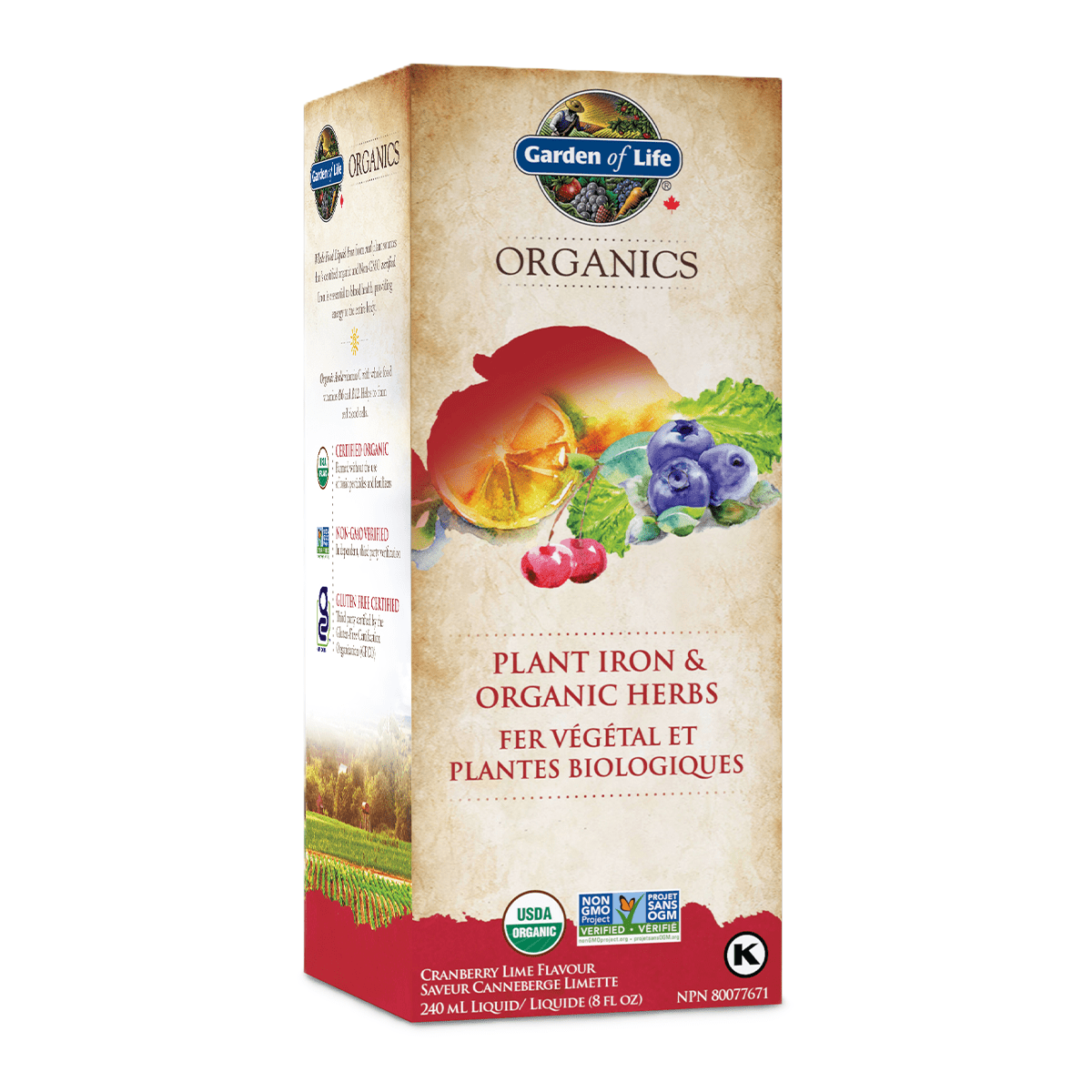 Garden of Life Organics Plant Iron & Organic Herbs 240mL - Nutrition Plus