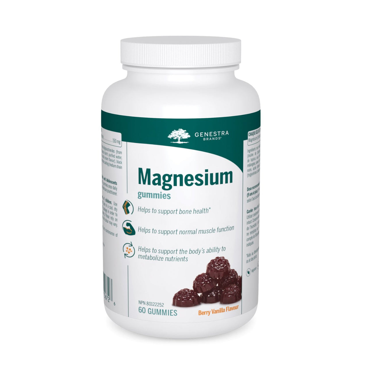 Genestra Magnesium 60 Gummies erry Vanilla Flavour - Nutrition Plus