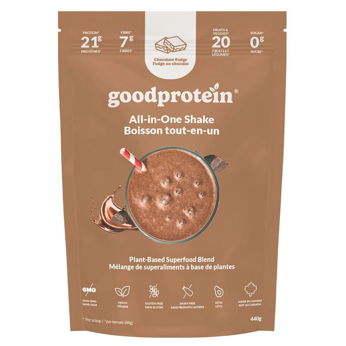 Good Protein All-in-One Shake Protein Blend 440 Grams - Nutrition Plus