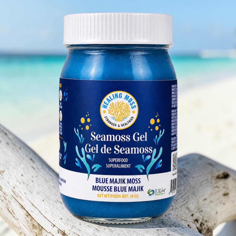 Healing Moss Blue Majik Sea Moss Gel – Superfood for Energy - 16 oz - Nutrition Plus