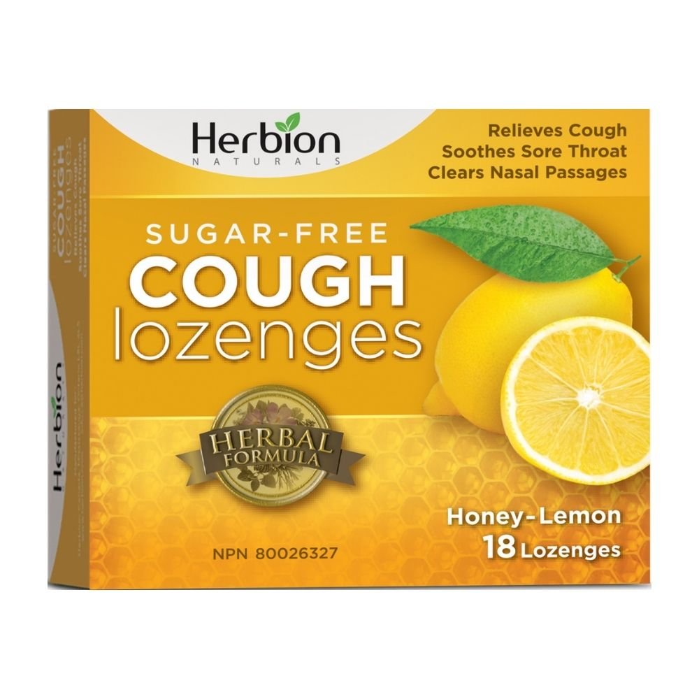 Herbion Cough Lozenges, Honey - Lemon 18 Lozenges - Nutrition Plus