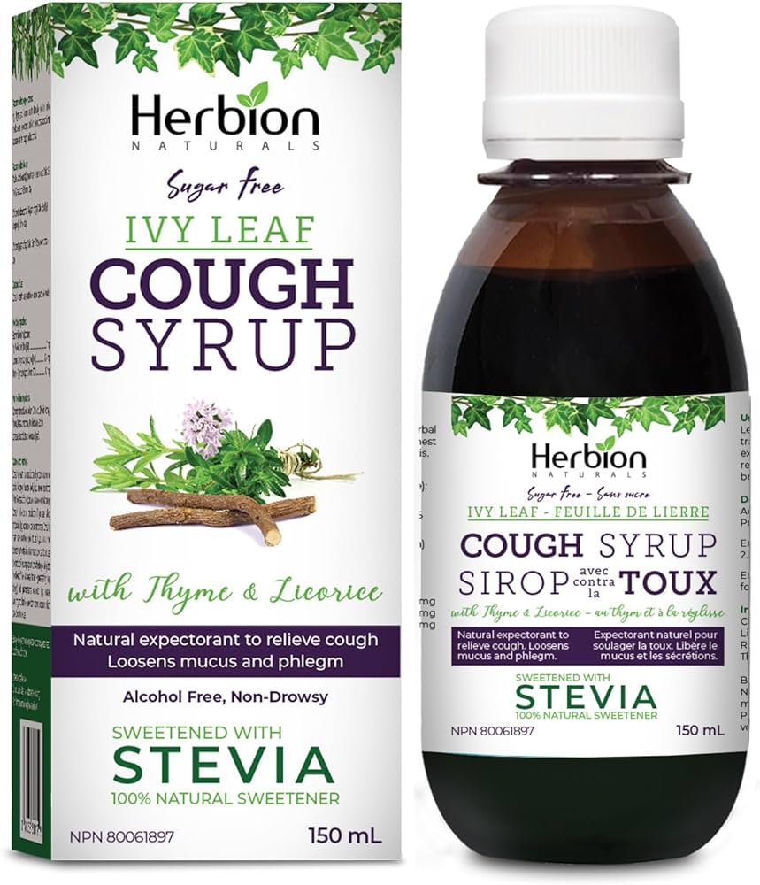 Herbion Ivy Leaf Cough Syrup with Thyme, 150mL - Nutrition Plus