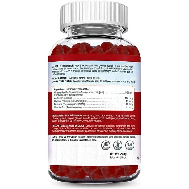 Herbion Naturals Apple Cider Vinegar Gummy 60 Pectin Gummies - Nutrition Plus