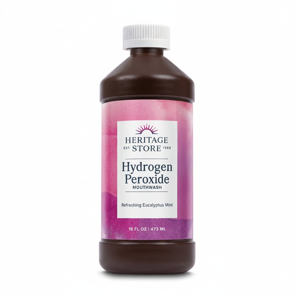 Heritage Store - HPM - Hydrogen Peroxide Mouthwash 480mL - Nutrition Plus