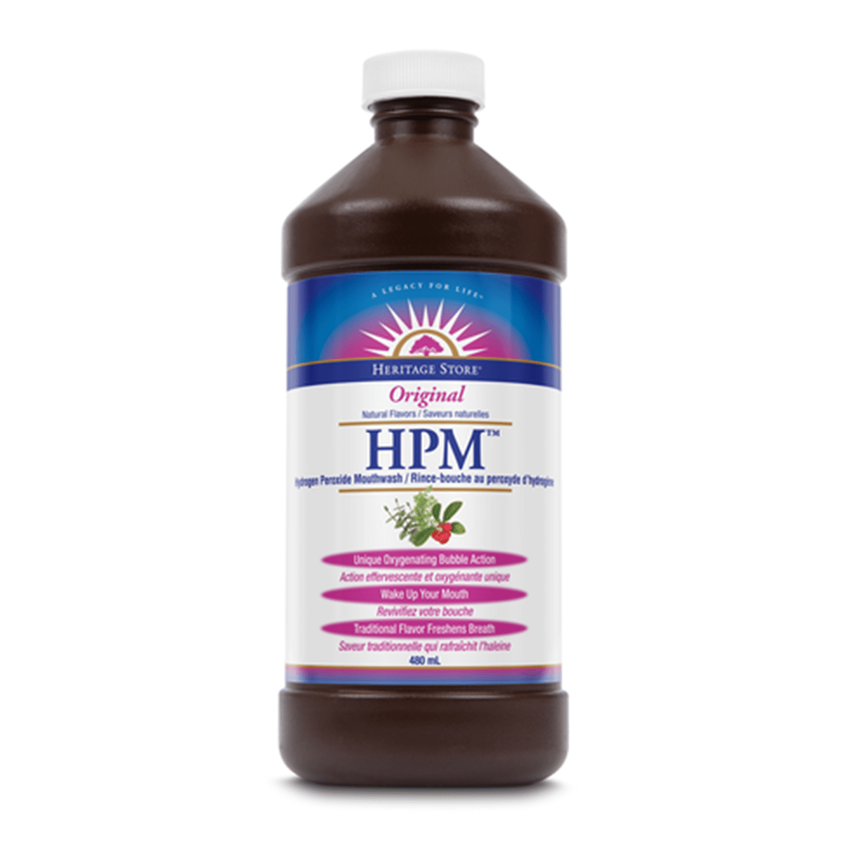 Heritage Store - HPM - Hydrogen Peroxide Mouthwash 480mL - Nutrition Plus