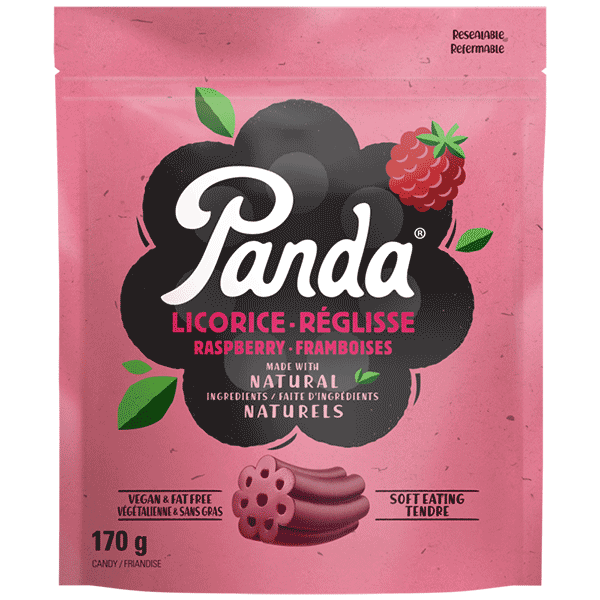 Panda Raspberry Licorice Bag 170 Grams