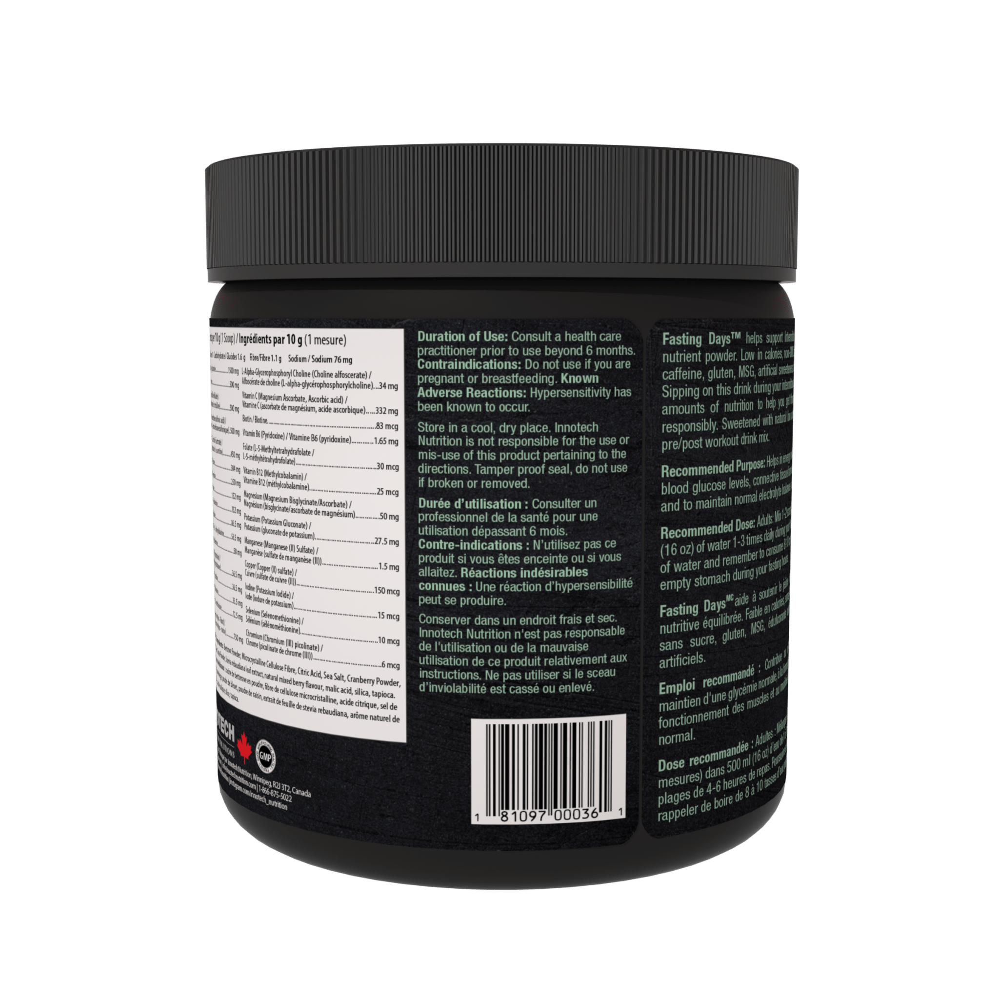 Innotech Nutrition Fasting Days 360 Grams Powder, Intermittent Fasting - Nutrition Plus