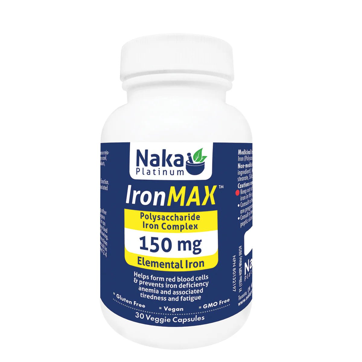 Iron Max 30 Veg Capsules Polysaccharide Iron Complex - Nutrition Plus