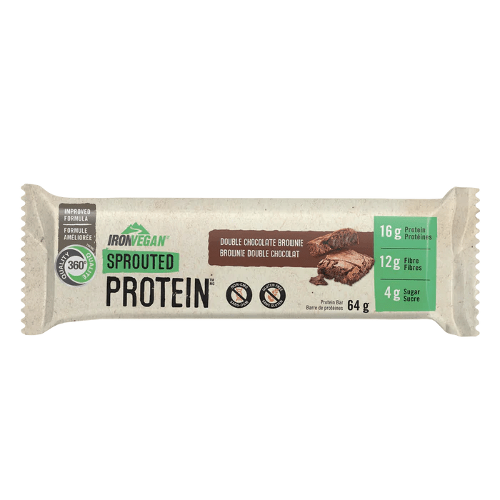 Iron Vegan Sprouted Protein Bars 64 Grams - Nutrition Plus